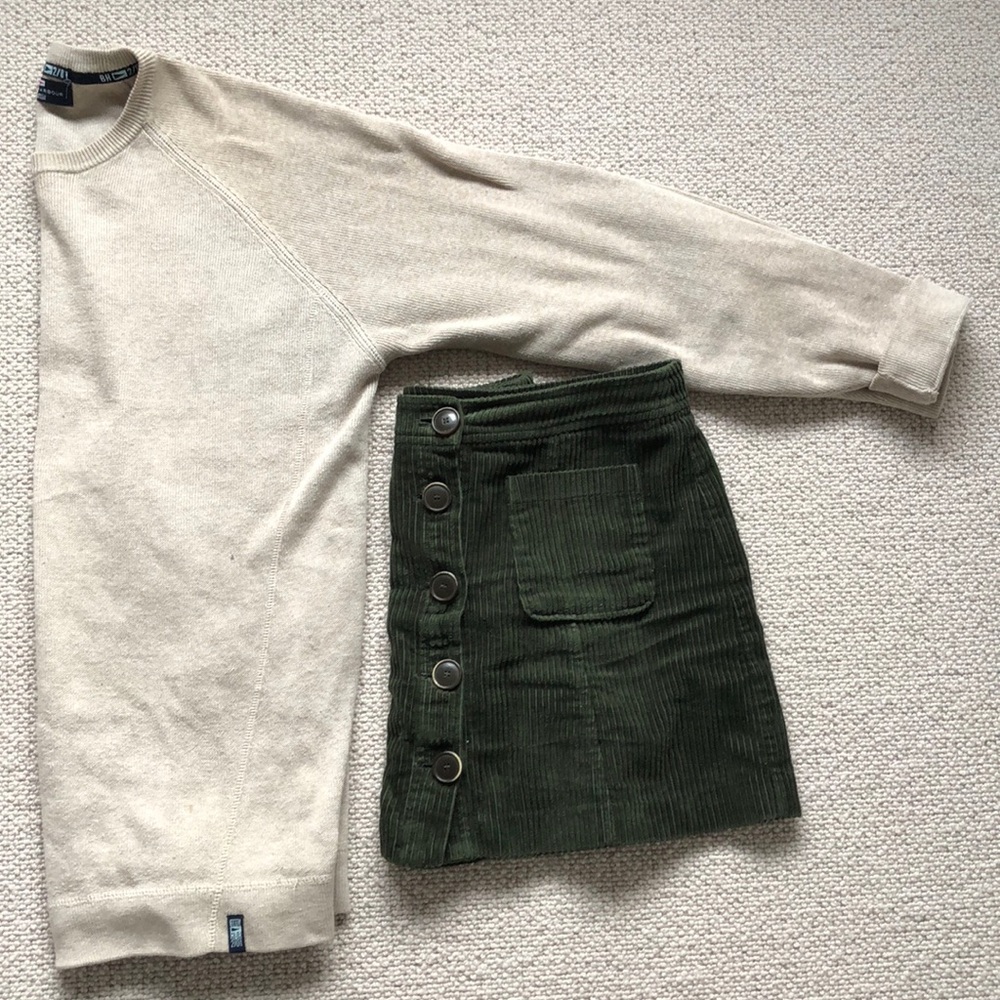Beige thick sailing sweater